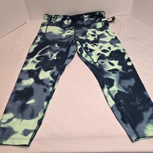 UNDER ARMOUR Women's Meridian Print Ankle Leggings Aqua Foam